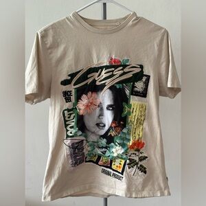 Guess Women's Floral Graphic Tee - Cream